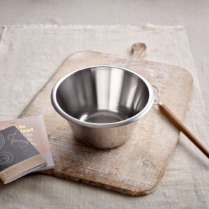 4L Swedish Stainless Metal Mixing Bowl