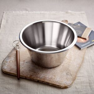 8L Swedish Stainless Metal Mixing Bowl